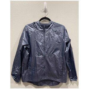 UNDER ARMOUR Women's Metallic Woven Hooded Rain Jacket